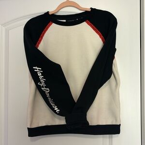 ✨Harley Davidson colorblock crew